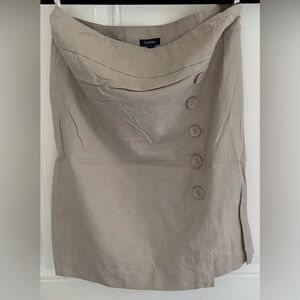 Banana Republic Tan Button-Detail Skirt